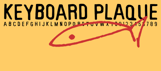 keyboard plaque!